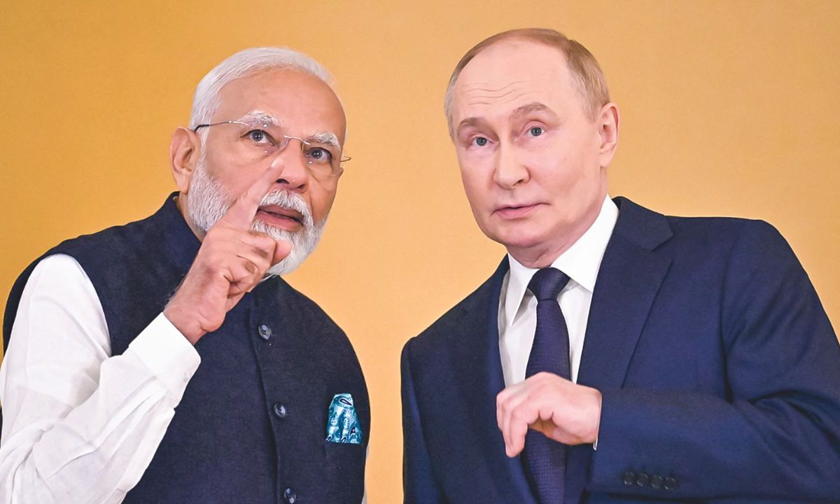 VISITA. El primer ministro de India se reunió el lunes con Putin en medio de tensiones por la invasión rusa a Ucrania.