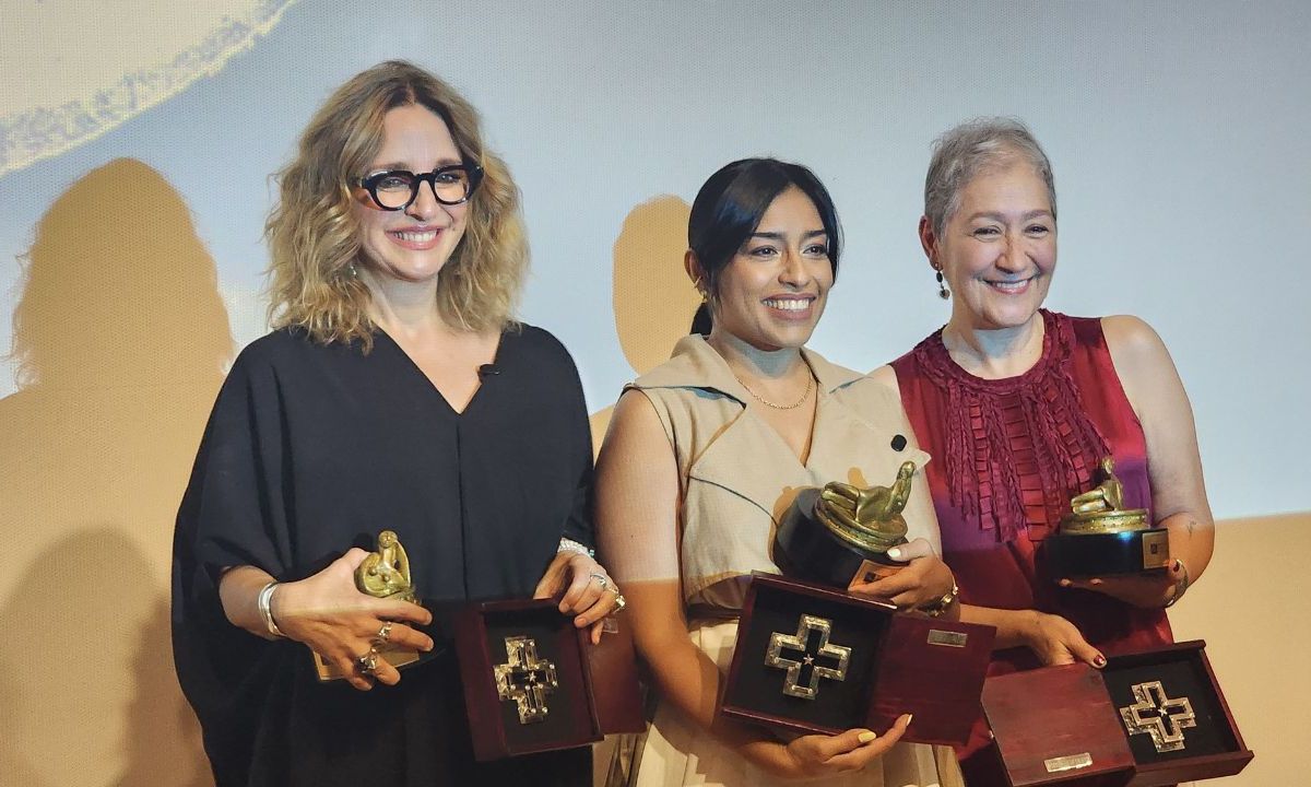 Claudia Ramírez, Adriana Paz y Marina Stavenhagen fueron homenajeadas en el 27 Festival Internacional de Cine de Guanajuato 
