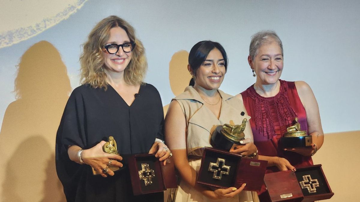 Claudia Ramírez, Adriana Paz y Marina Stavenhagen fueron homenajeadas en el 27 Festival Internacional de Cine de Guanajuato 