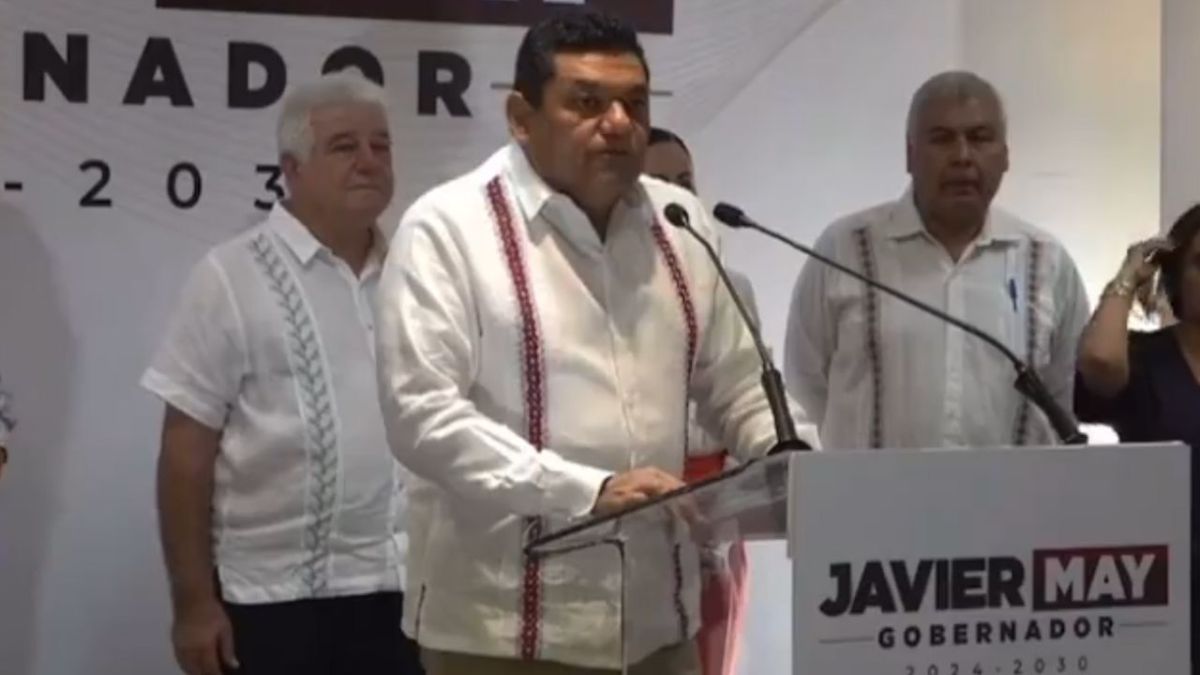 ANUNCIO. Javier May Rodríguez, gobernador electo tabasqueño, presentó a su nuevo gabinete.