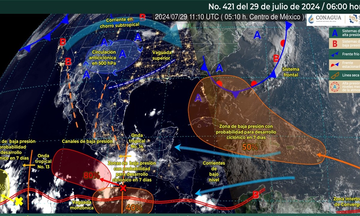 Foto: Servicio Meteorológico Nacional/ Servicios Meteorológicos Actuales