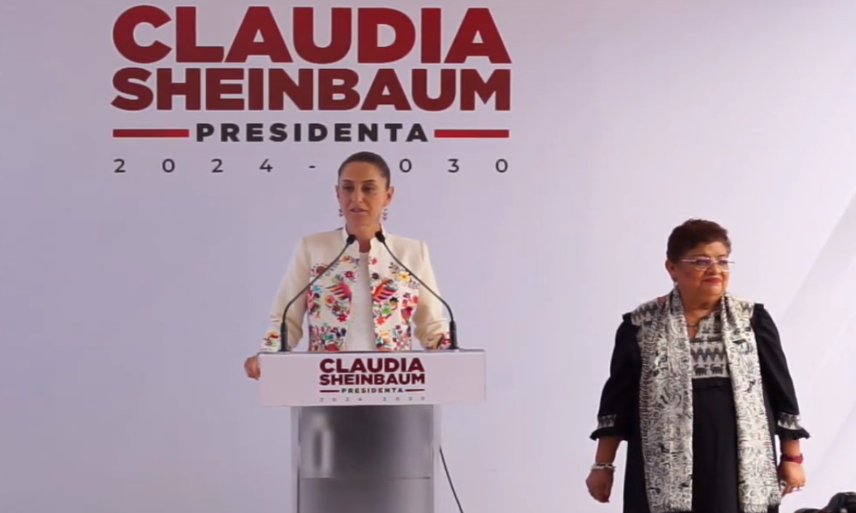 Foto: Captura de pantalla/ Claudia Sheinbaum y Ernestina Godoy en conferencia de prensa