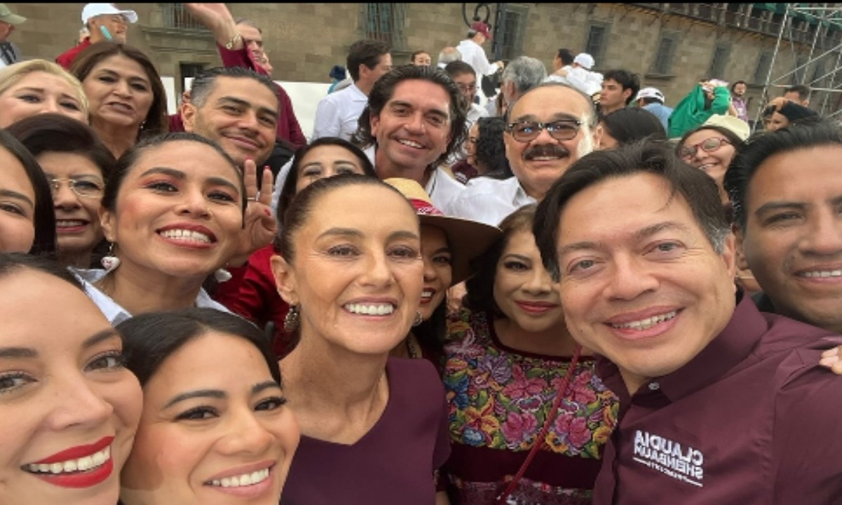 Foto: Instagram@morena_partido/ Claudia Sheinbaum e integrantes de Morena