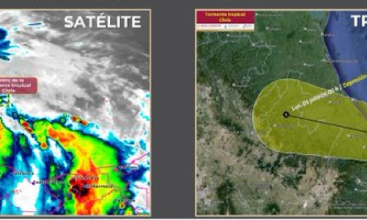 Foto: X@conagua_mx/ Formaciòn de tormenta tropical Chris