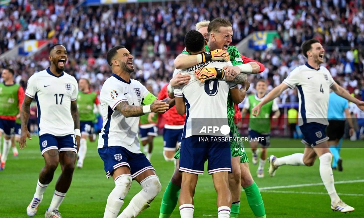 La Selección de Inglaterra venció este sábado 5-3 en penales a Suiza y así avanzaron a las semifinales de la Eurocopa 2024.
