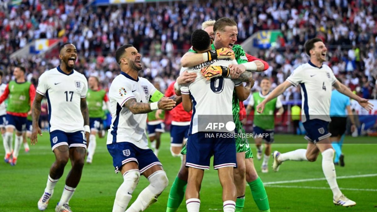 La Selección de Inglaterra venció este sábado 5-3 en penales a Suiza y así avanzaron a las semifinales de la Eurocopa 2024.