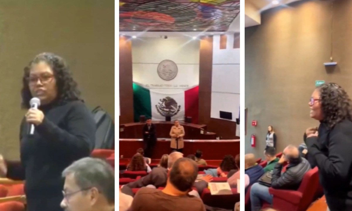 Una madre buscadora irrumpió en el Congreso de Zacatecas para denunciar el caso de su hijo, quien permaneció 8 meses en la Semefo.