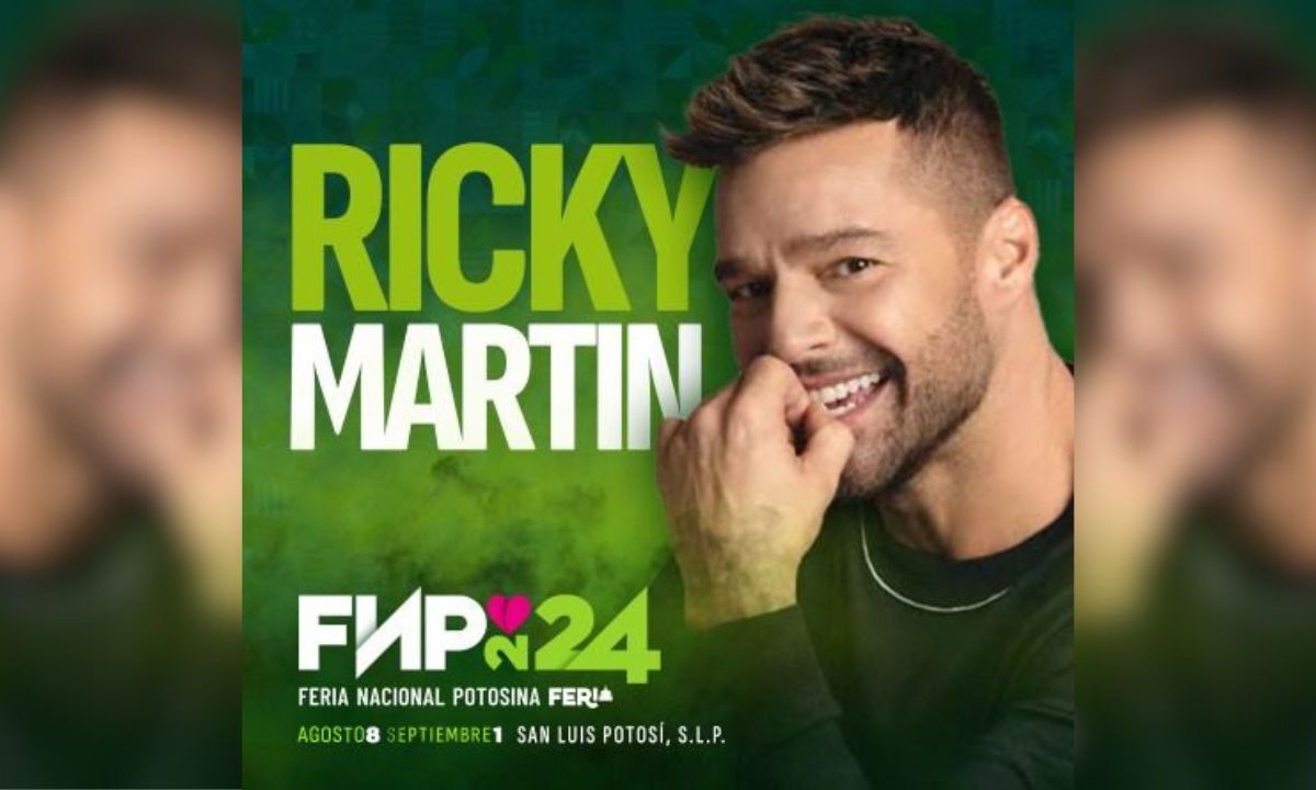 Ricky Martin se presentará gratis en la Fenapo 2024, anuncia Ricardo GallardoRicky Martin se presentará gratis en la Fenapo 2024, anuncia Ricardo Gallardo