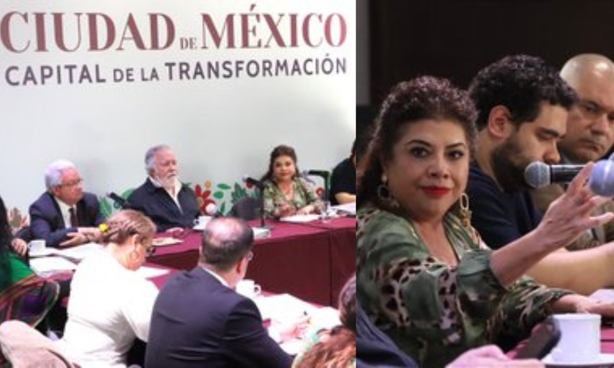 Clara Brugada sostiene reunión con su gabinete.