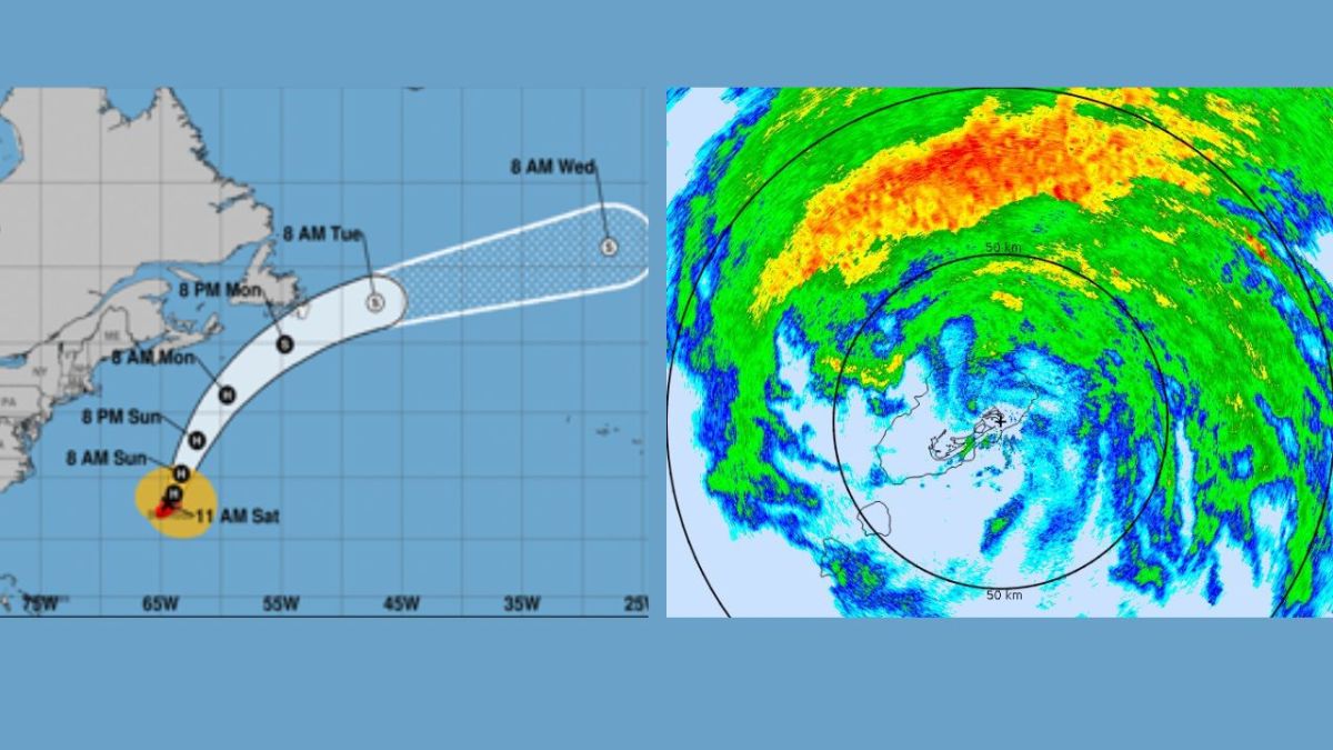 Ernesto, el tercer huracán de la temporada en el Atlántico, llegó a Bermudas