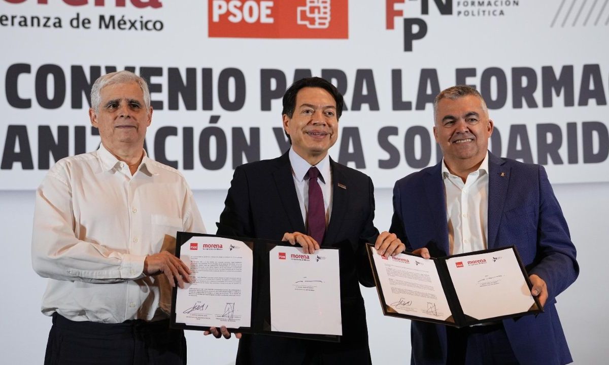 Firman convenio de colaboración Morena y PSOE