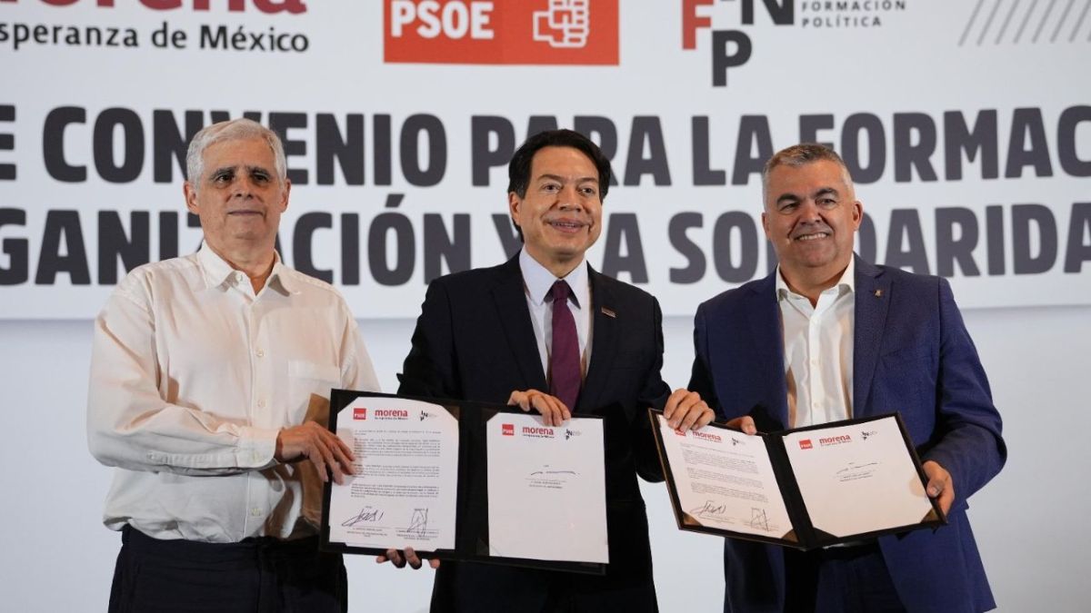 Firman convenio de colaboración Morena y PSOE