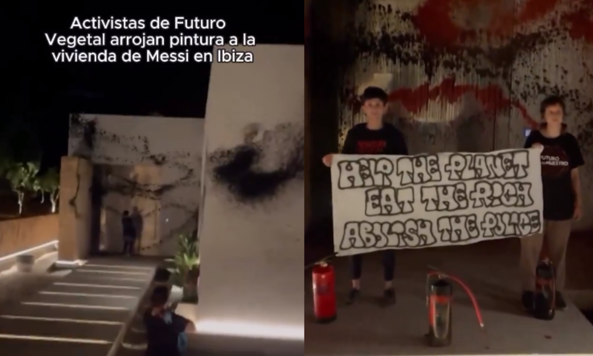 Vandalizan casa de Messi