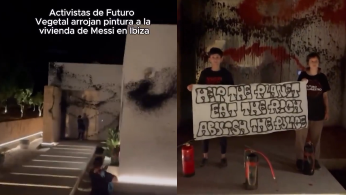 Vandalizan casa de Messi