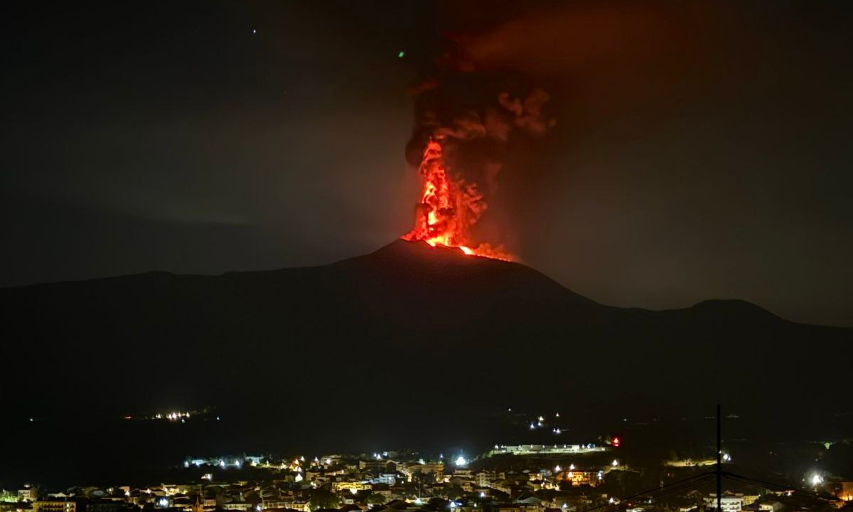 Erupción del volcán Etna