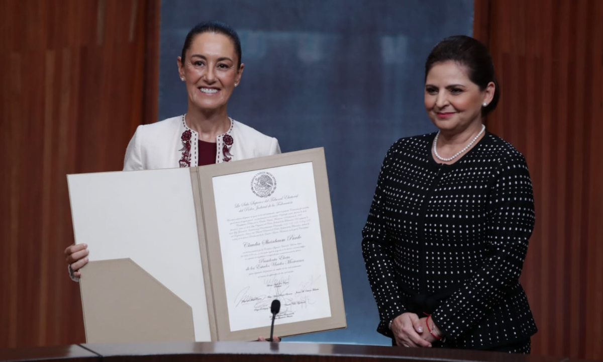 constancia de Claudia Sheinbaum