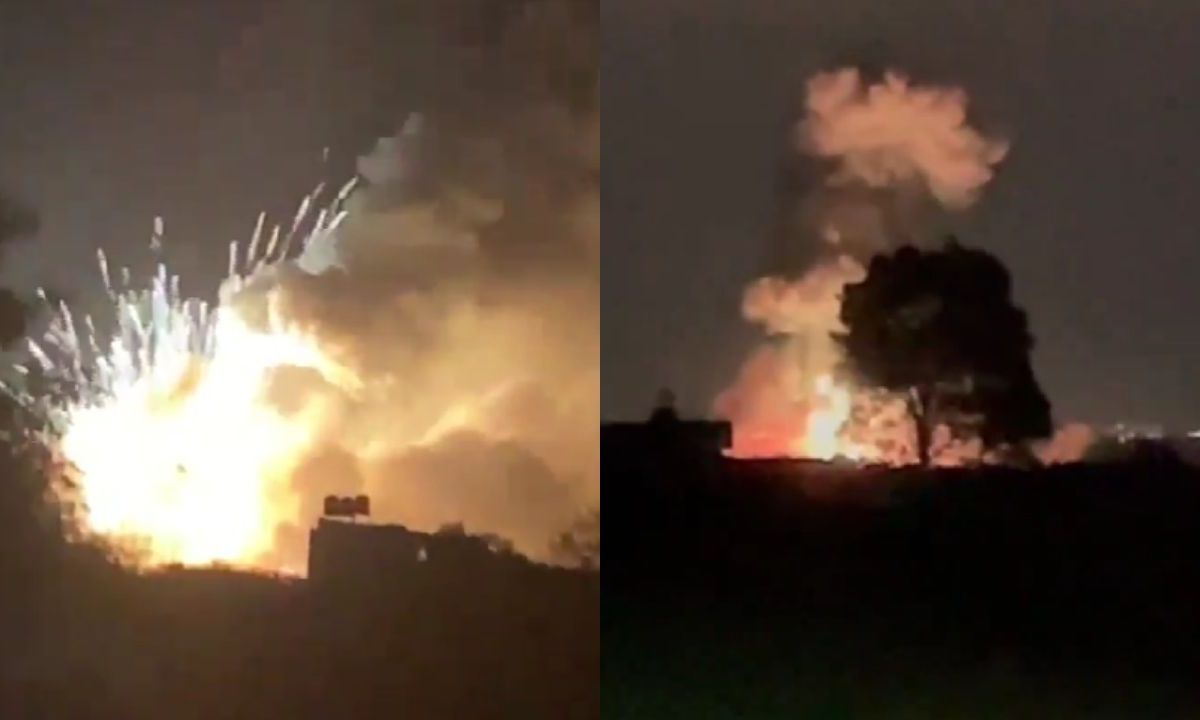 Se registra fuerte explosión de polvorín en Peñuelas, Irapuato; autoridades atienden incendio