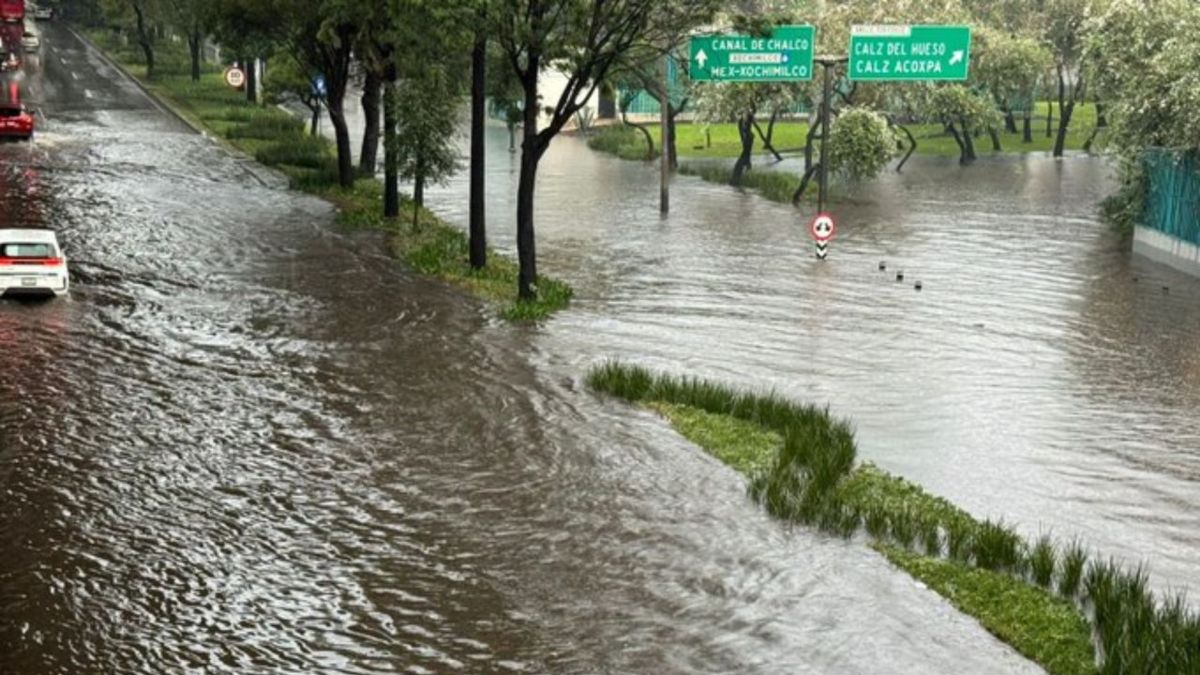 Fuertes lluvias se registraron en las alcaldías de Coyoacán y Tlalpan