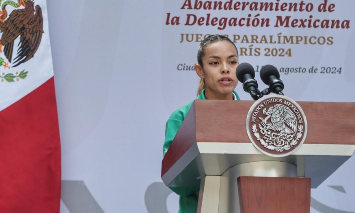 Claudia Romero, atleta de para taekwondo, destacó que la de delegación mexicana entregará lo mejor de sí en los Juegos Paralímpicos de París.