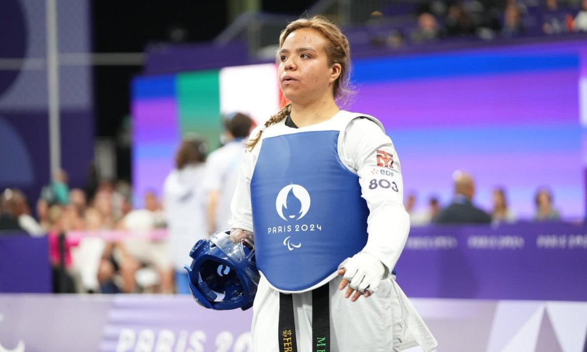 La mexicana Fernanda Vargas accedió al combate por la medalla de bronce en el para taekwondo, en los Juegos Paralímpicos de París 2024.