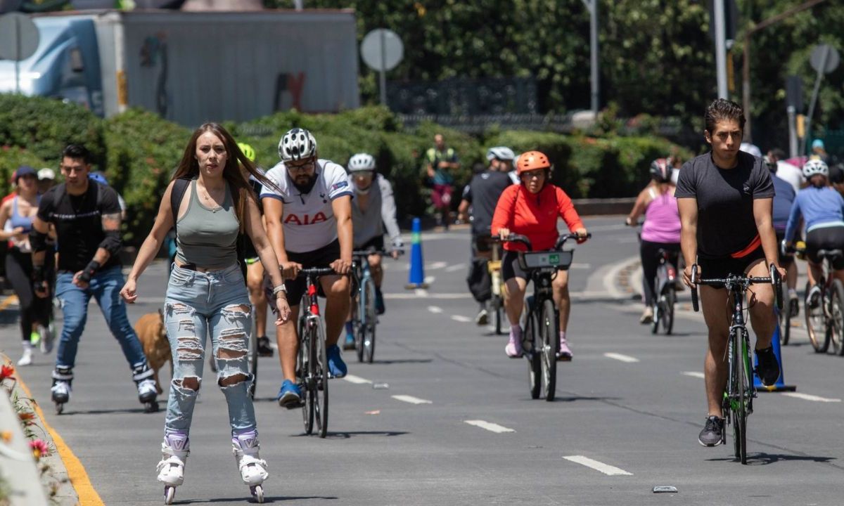 Ajuste. Por esta ocasión, los participantes del paseo dominical “Muévete en Bici” no recorrerán el Centro Histórico debido al último informe del Presidente.