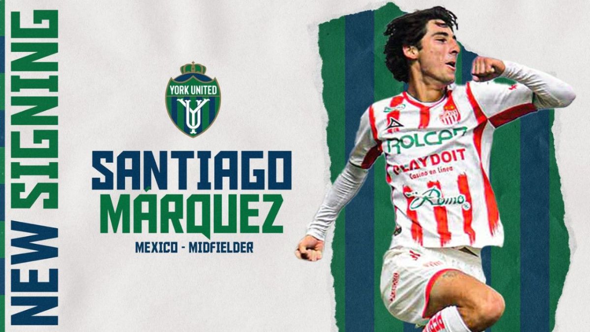 Mediante un comunicado oficial presentado por el York United FC de la liga premier de Canadá, se confirmó el fichaje del mexicano Santiago Márquez