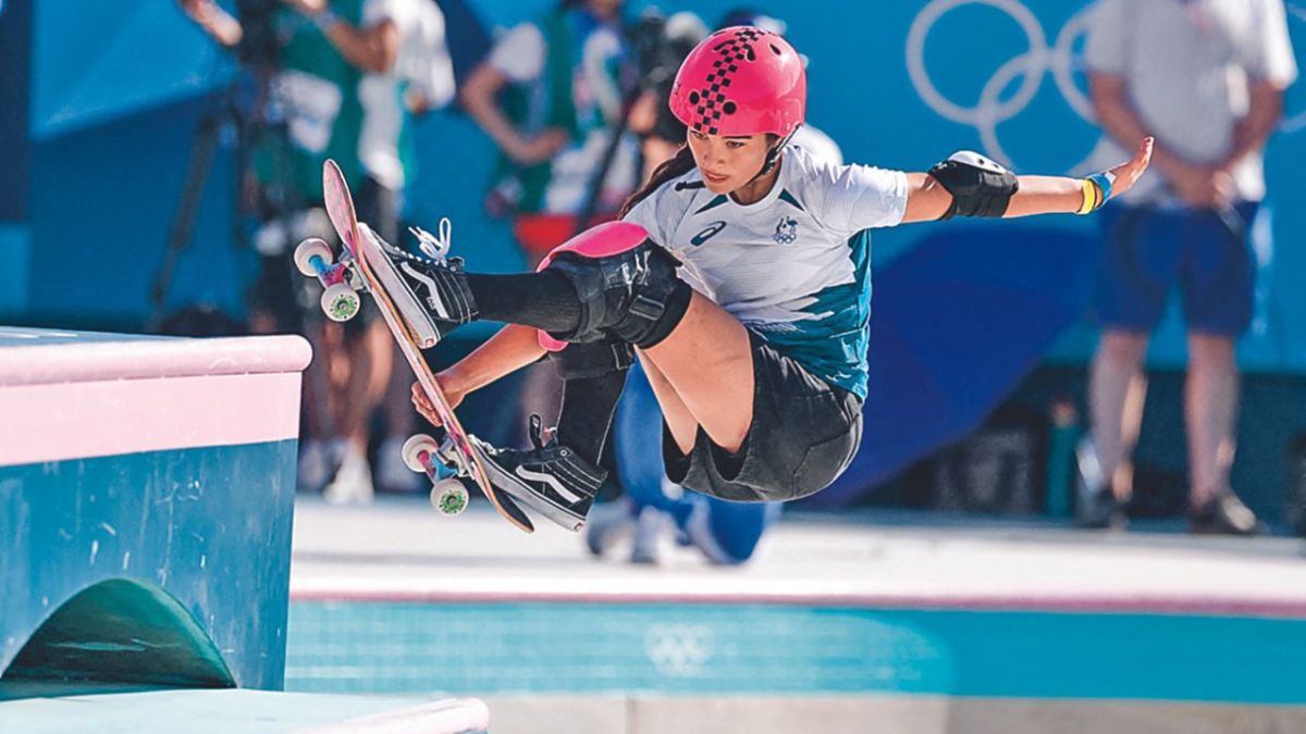 Con su desempeño digno de una justa olímpica, la australiana Arisa Trew ganó el oro de skateboarding parque, de los Juegos Olímpicos de París-2024