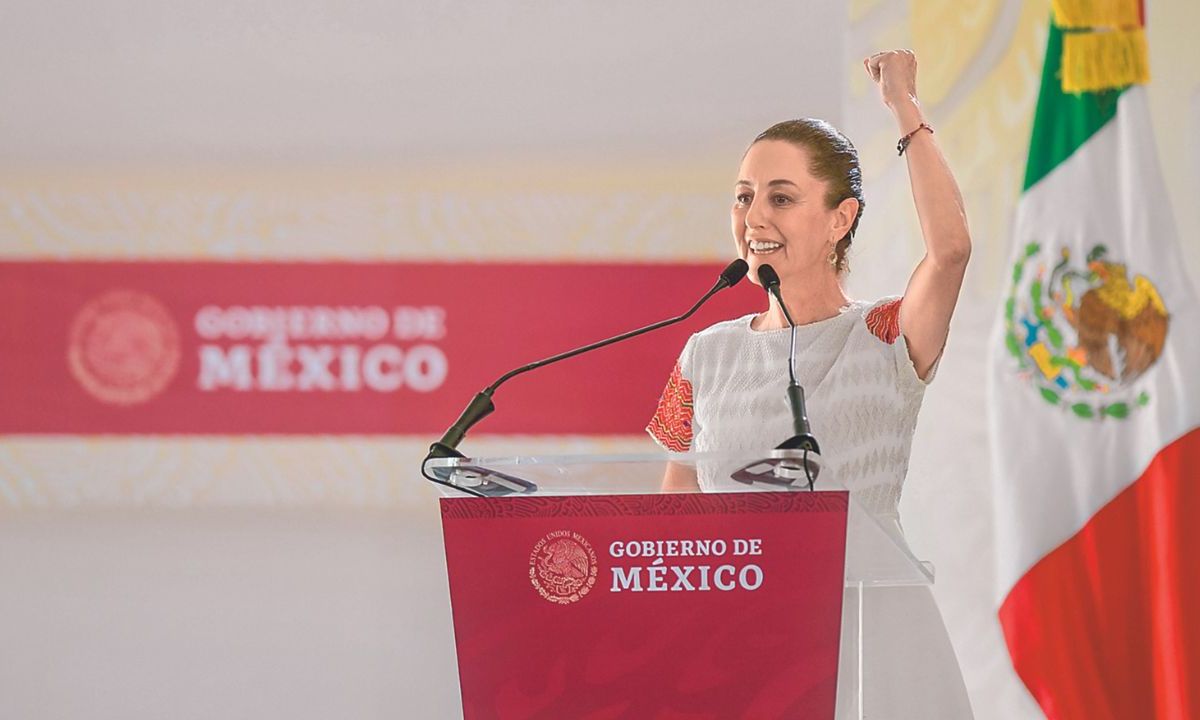 Obra. La futura presidenta de México aseguró que las obras de la 4T buscan transformar la vida de los más pobres. 