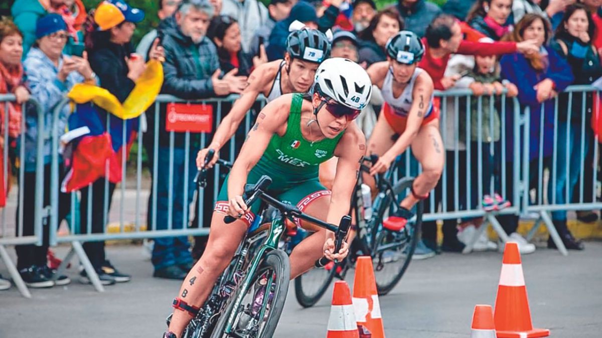 Ubicada en la posición número 18, con un tiempo oficial de 1:58:29, para ubicarse como la tercera más rápida en bicicleta