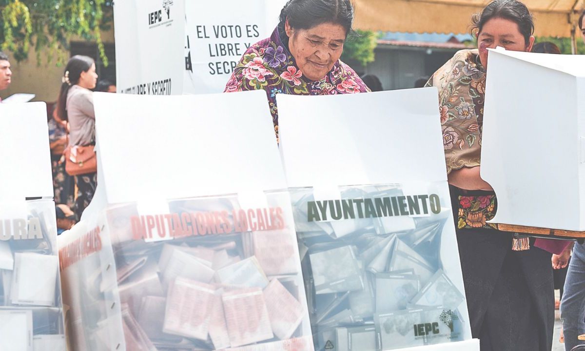 En Chicomuselo, asediado por el crimen organizado, se instalaron 27 de las 45 casillas, en los alrededores de la cabecera municipal