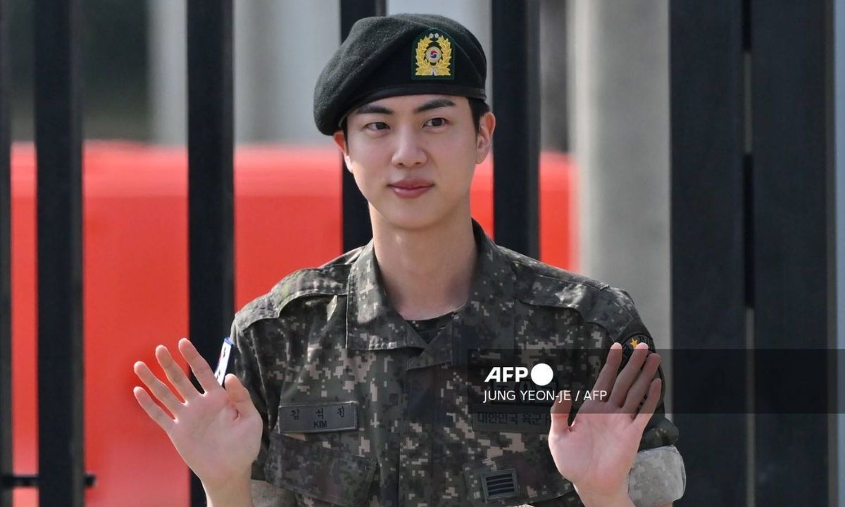 Jin, el pasado 12 de julio salió de los portones de su base del ejército en el condado norteño de Yeoncheon