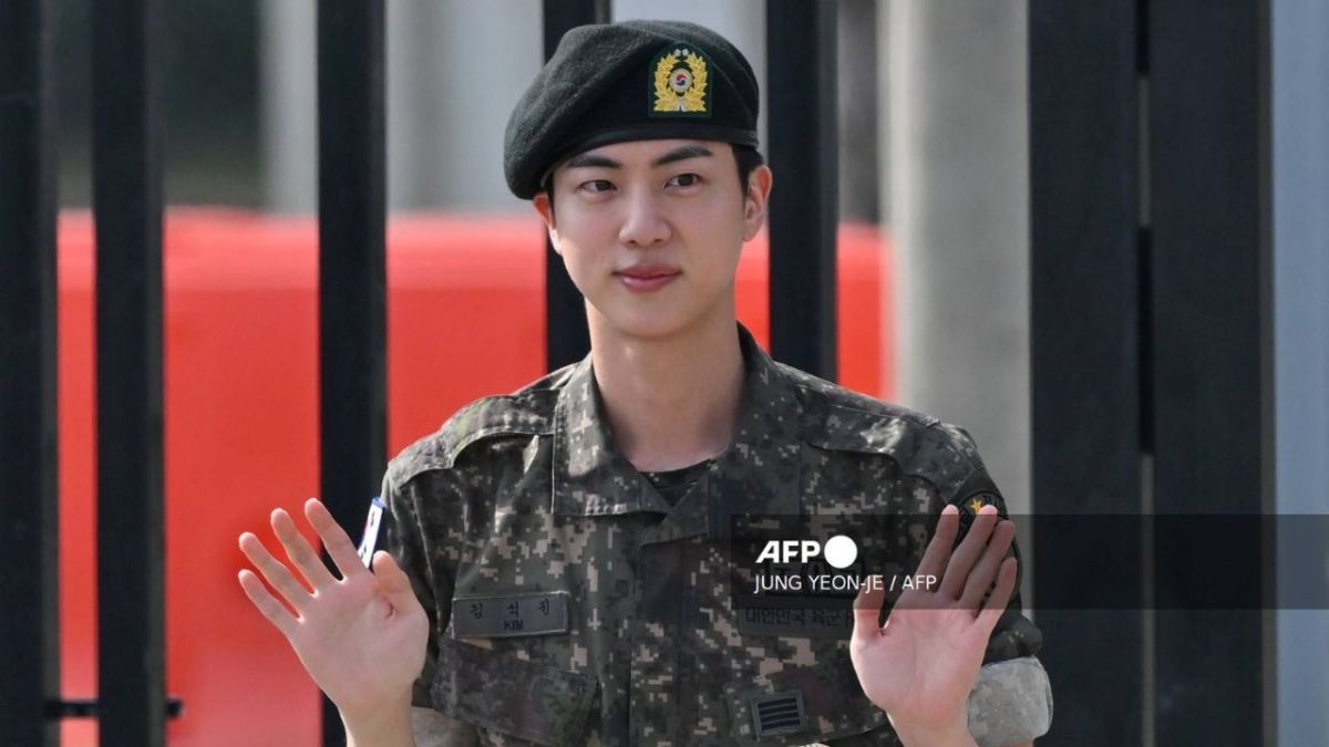 Jin, el pasado 12 de julio salió de los portones de su base del ejército en el condado norteño de Yeoncheon