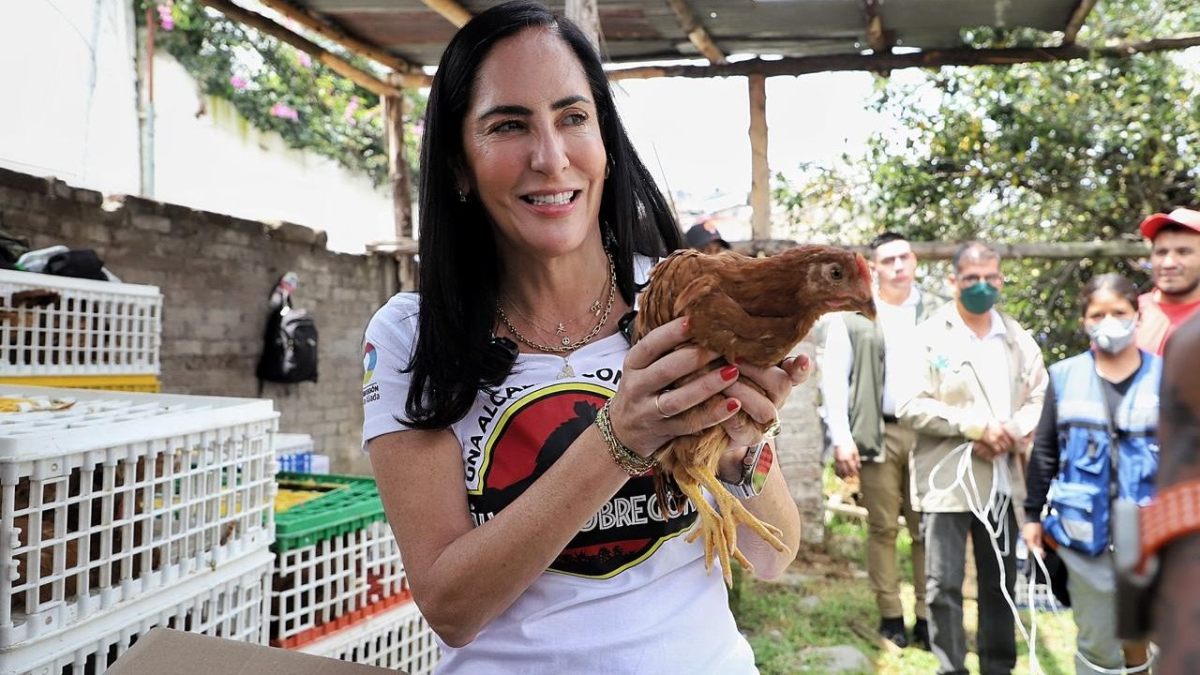 Como parte de “Alimento Sustentable 2024”, la alcaldesa de Álvaro Obregón, Lía Limón, entregó mil 800 gallinas de postura a 180 familias