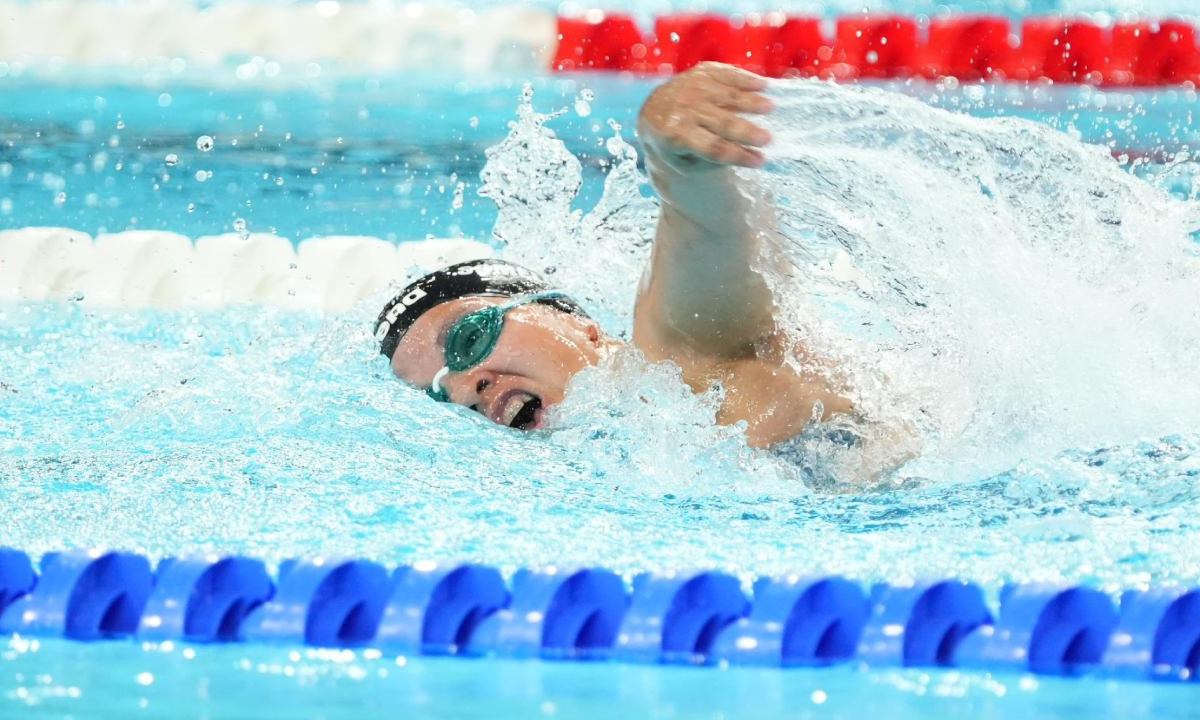 La mexicana Naomi Somellera finalizó en el noveno lugar general de la prueba de 200m combinado SM7 de la para natación, en París 2024.