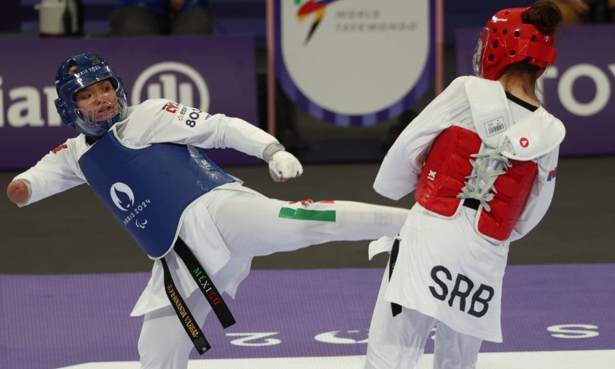 Fernanda Vargas se instaló en las semifinales del para taekwondo, en el tercer día de actividades de los Juegos Paralímpicos de París 2024.