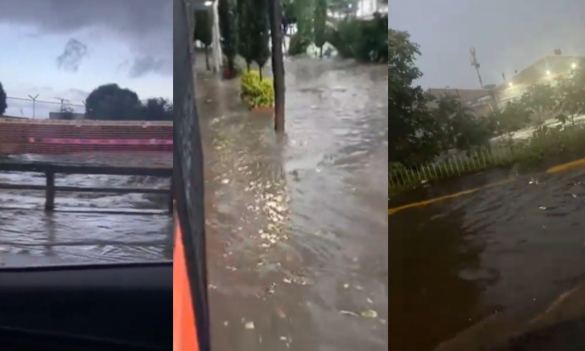 Las fuertes lluvias de este miércoles en el Valle de México afectaron el Río de los Remedios en Naucalpan, mismo que se desbordó.