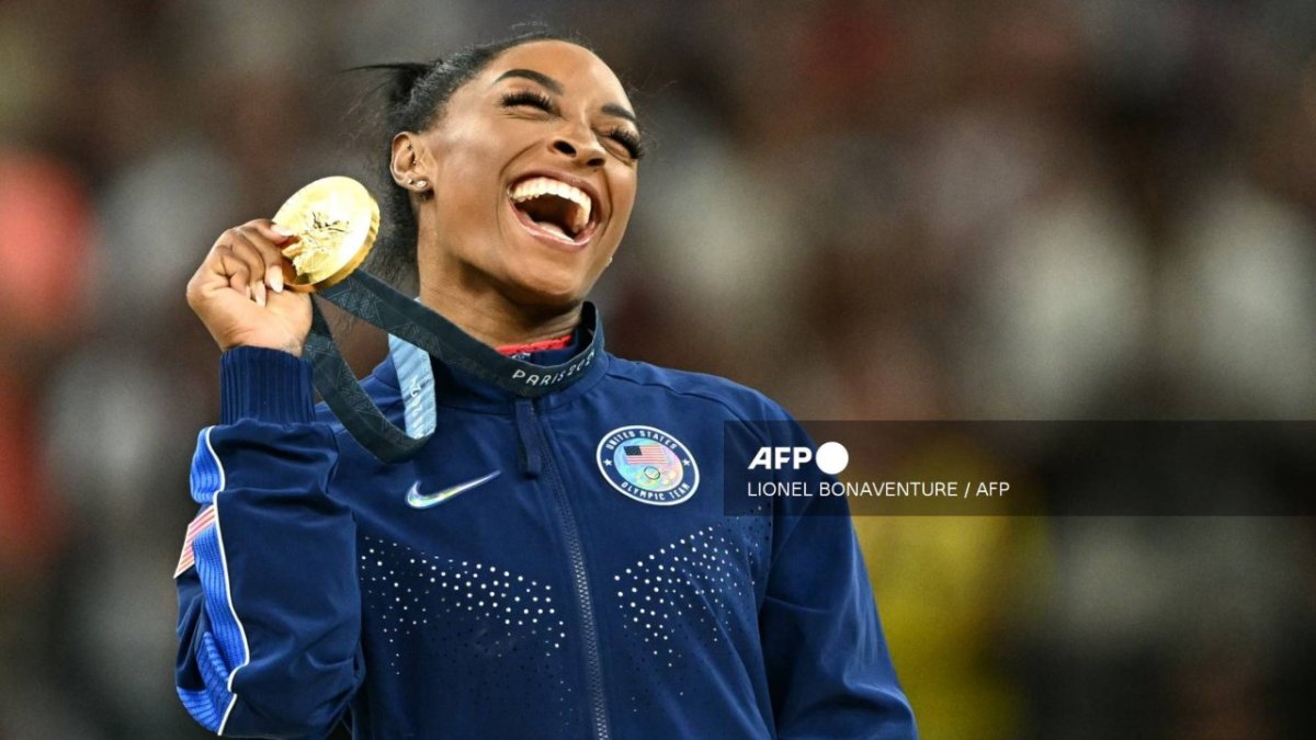 La estadounidense Simone Biles sumó este sábado su tercera medalla de oro en los Juegos de París 2024 en la prueba de salto.