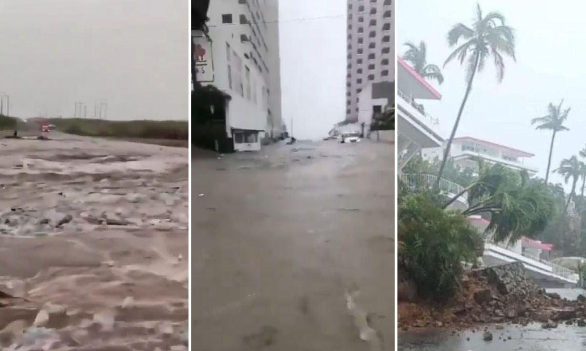 Acapulco bajo el agua, así fue el paso del huracán John