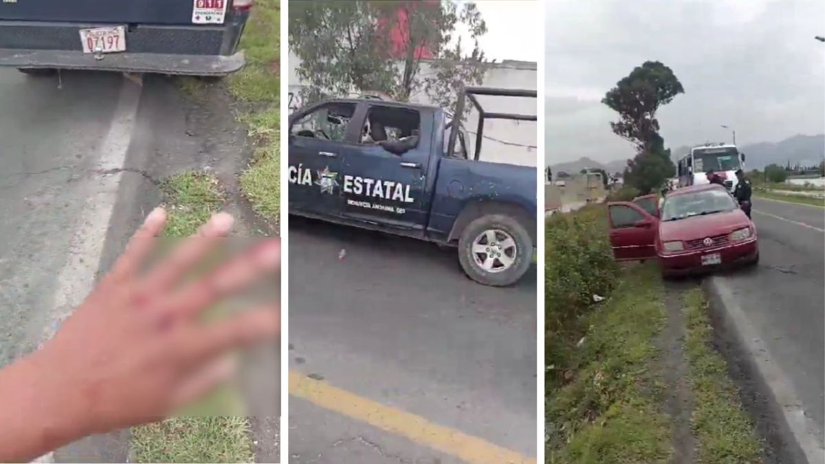 Denuncian a policías estatales por manejar en sentido contrario en Ecatepec; chocan contra el motociclista y lo dejan herido