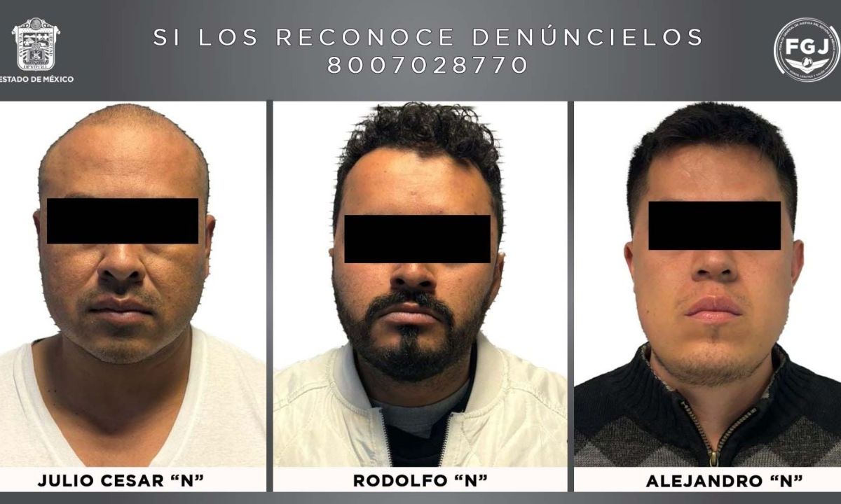 Detienen a tres policías de la FGJEM por presuntamente robar 9 millones de pesos