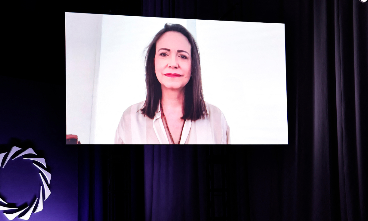 Corina Machado recibe el premio Václav Havel por defender los derechos en Venezuela