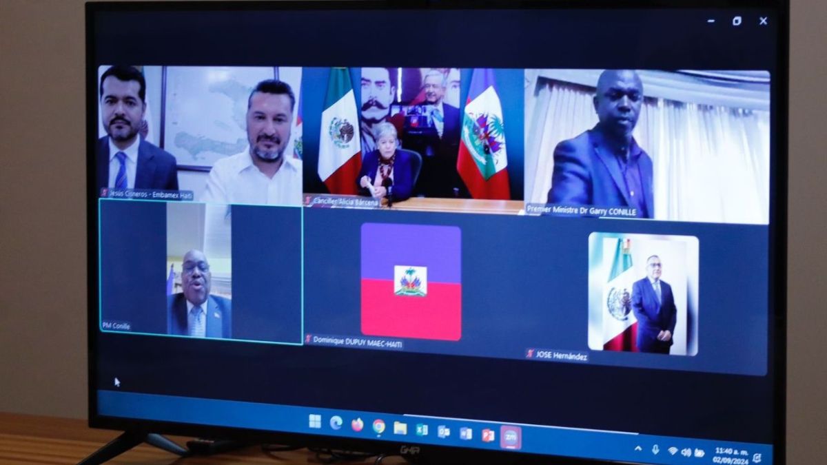 Canciller Bárcena sostiene reunión virtual con el ministro de Haití