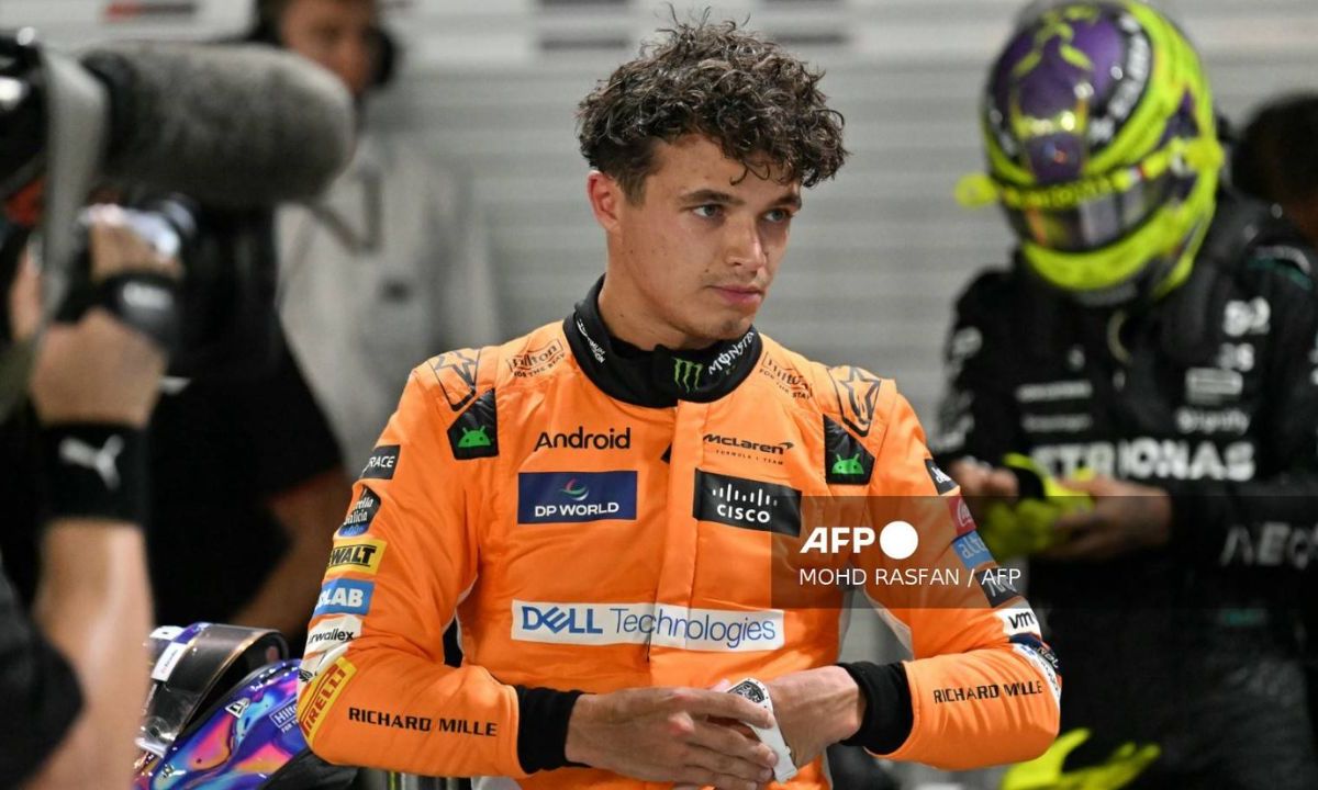 Lando Norris consigue la pole position en la sesión de clasificación antes de la carrera nocturna del Gran Premio de Fórmula 1 de Singapur