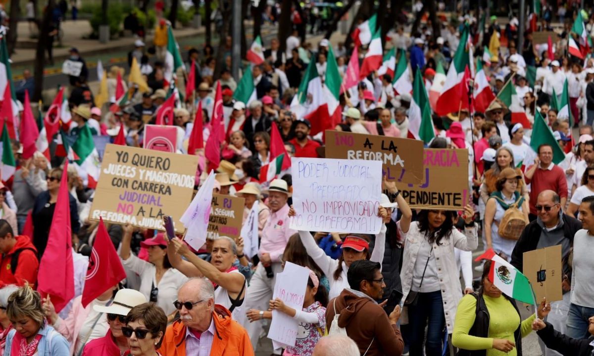 Marea Rosa y universitarios contra la "tiranía de las mayorías" y el "nuevo Maximato"