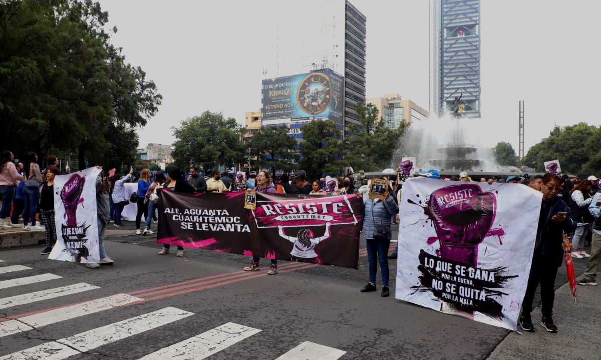 Foto: Gabriela Esquivel | Habitantes de la alcaldía Cuauhtémoc reclamaron la decisión del Tribunal de anular la elección.