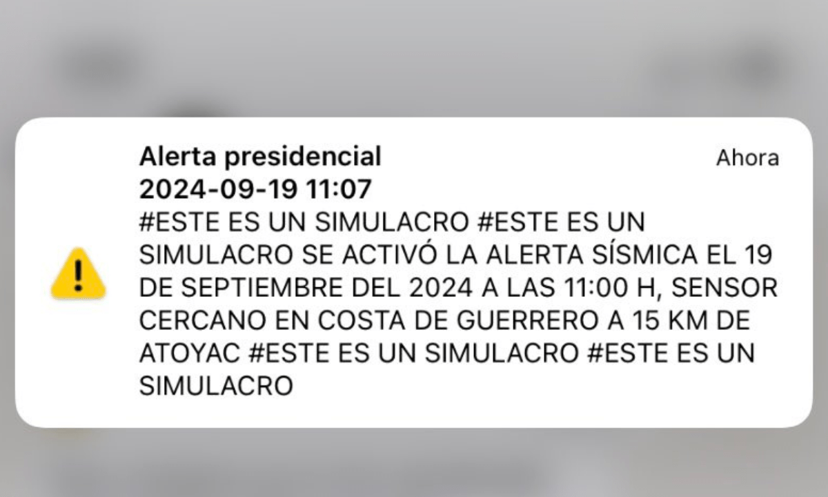 Alerta sísmica en celulares