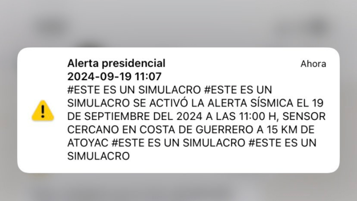 Alerta sísmica en celulares