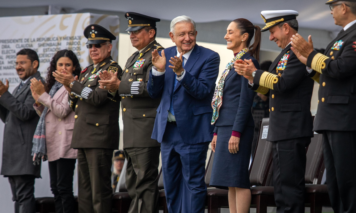 Sheinbaum da mensaje a las Fuerzas armadas