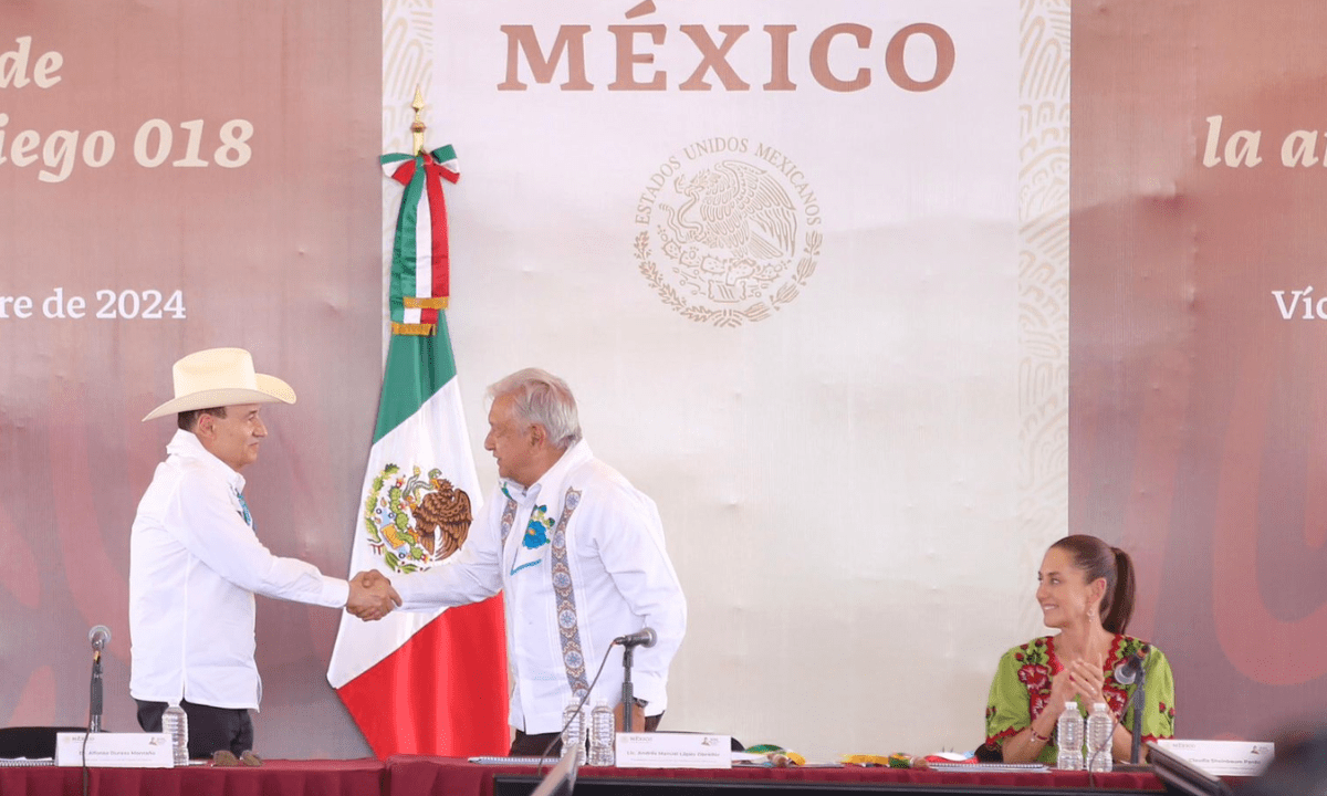 AMLO en su ultima gira visita SONORA