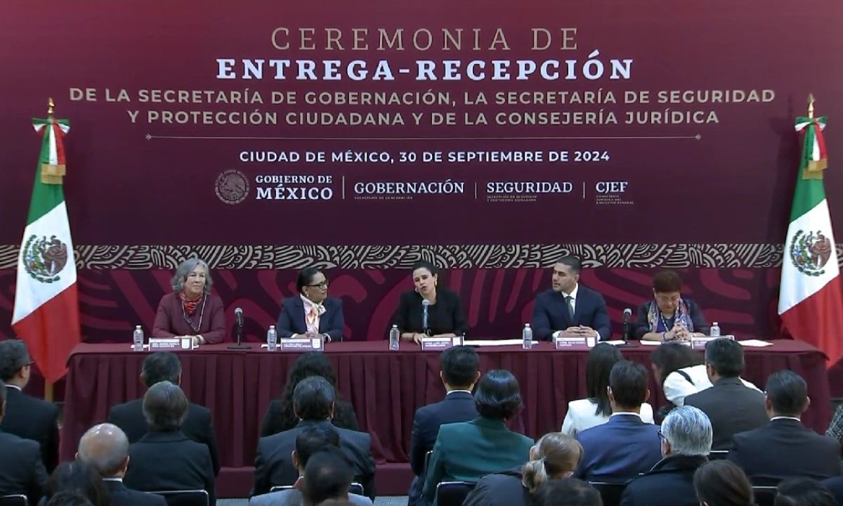 Sigue en vivo la entrega-recepción de la Segob, SSPC y Consejería Jurídica